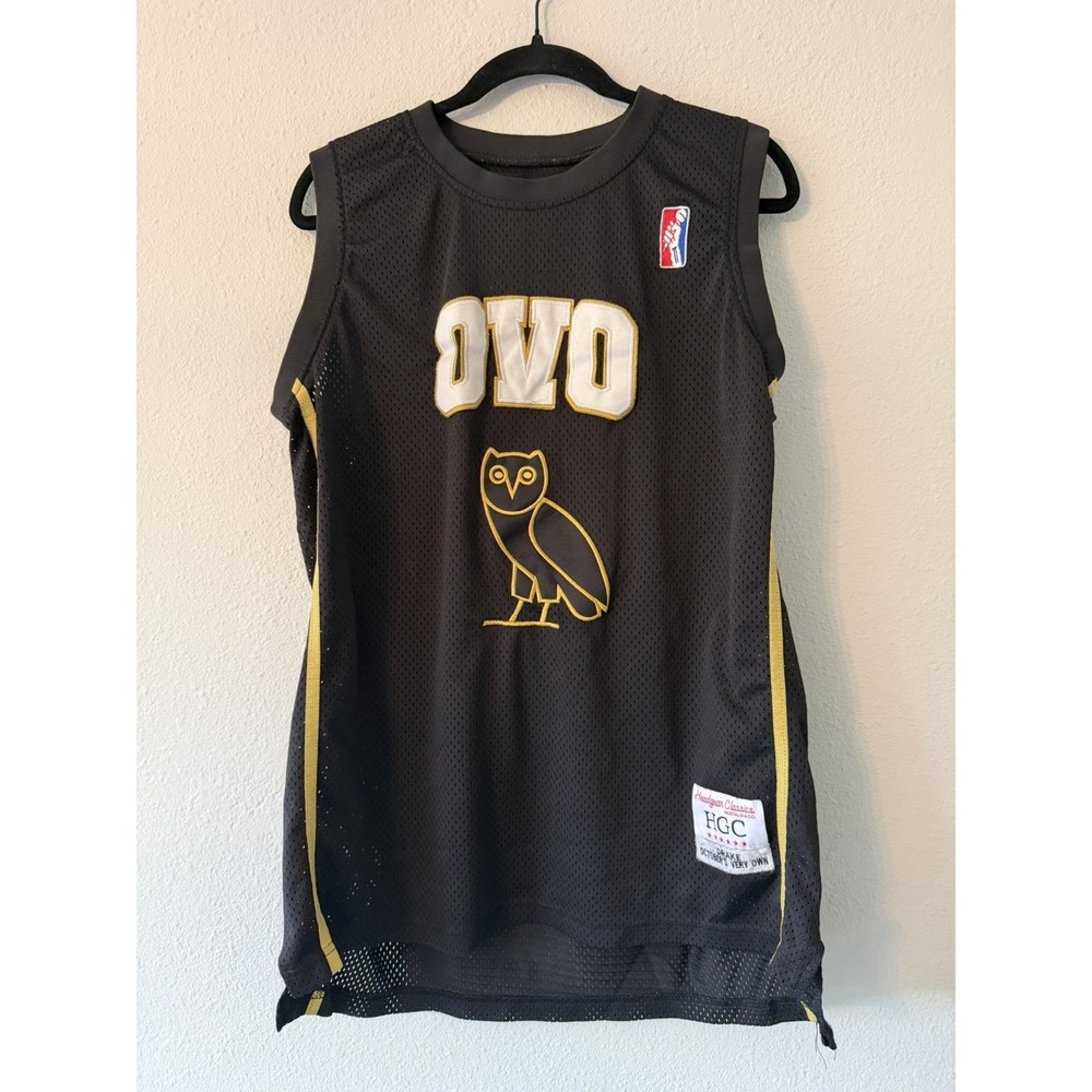 Headgear Classics OVO Owl Basketball Jersey Black Large Drake October's Very Own